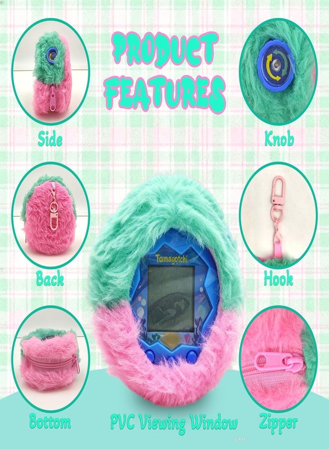 xcivi Protective Cover Compatible with Tamagotchi Paradise, Soft and Fluffy Protective Cover, Accessories for Tamagotchi Paradise (Pink) - Image 3